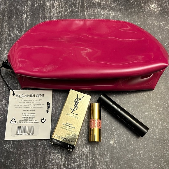 Yves Saint Laurent Bold Pink Make Up Case and make up - Picture 1 of 7
